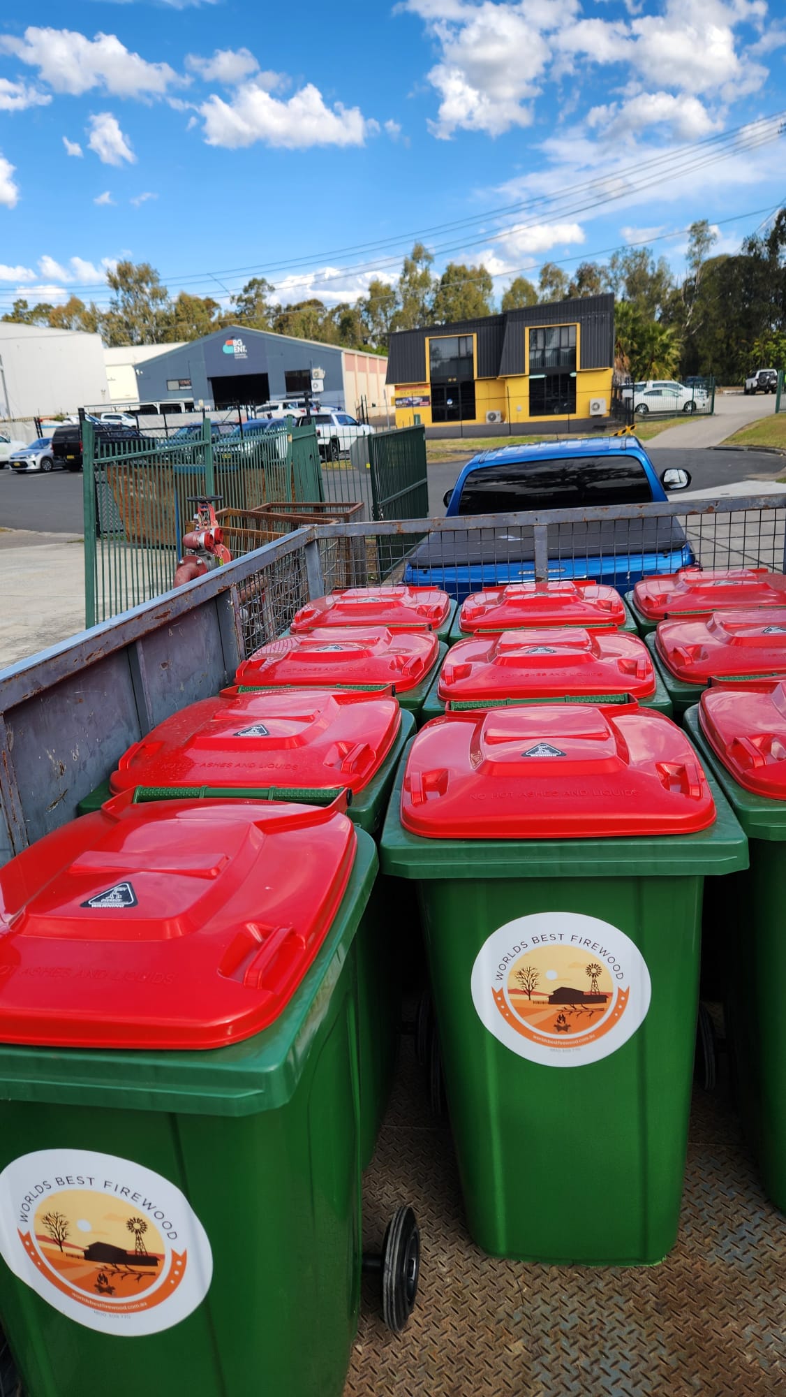 240Ltr Wheelie Bin of Premium Hardwood-Stored Neatly! A full Wheelie Bin of hardwood delivered to your home and the empty bin taken away for refilling!